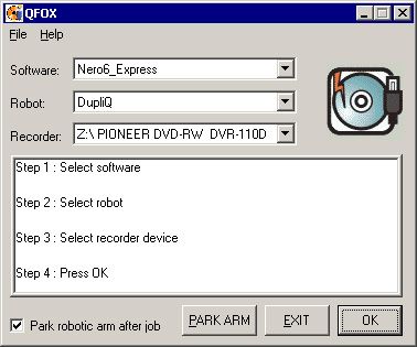QFOX - интерфейс программы