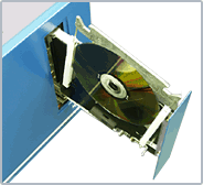 Внутри корпуса роботизированной DVD библиотеки