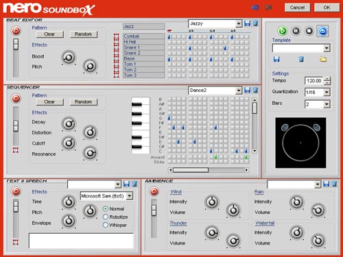 Nero 7 Premium - SoundBox программа для обработки звука в составе Неро